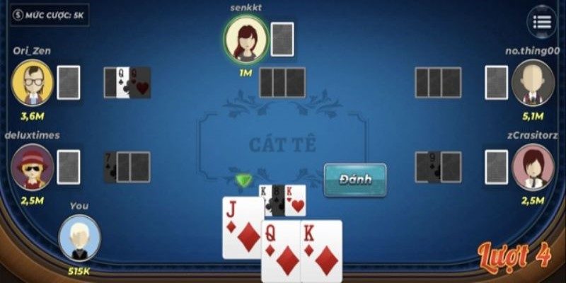 Thuật ngữ trong game bài Catte tại nhà cái King88